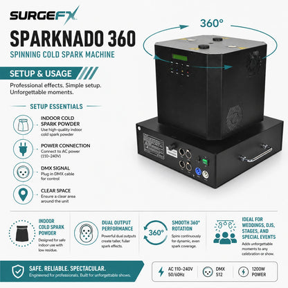 SurgeFX Sparknado 360 setup guide