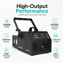 SurgeFX Tempest 3000W Fog Machine high output performance