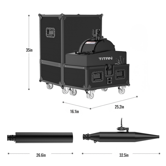 SurgeFX Titan – Stadium Confetti & Water Launcher - SurgeFX