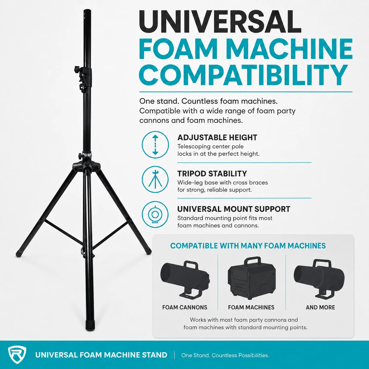 Universal foam machine stand compatibility - SurgeFX