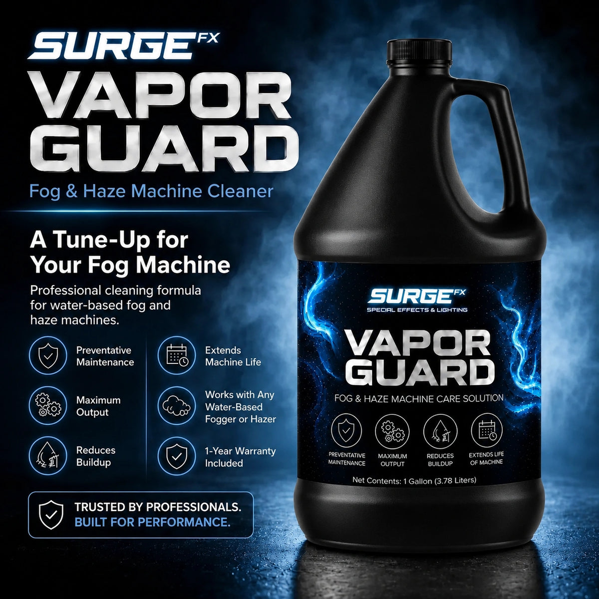 SurgeFX Vapor Guard Product Overview Black Bottle