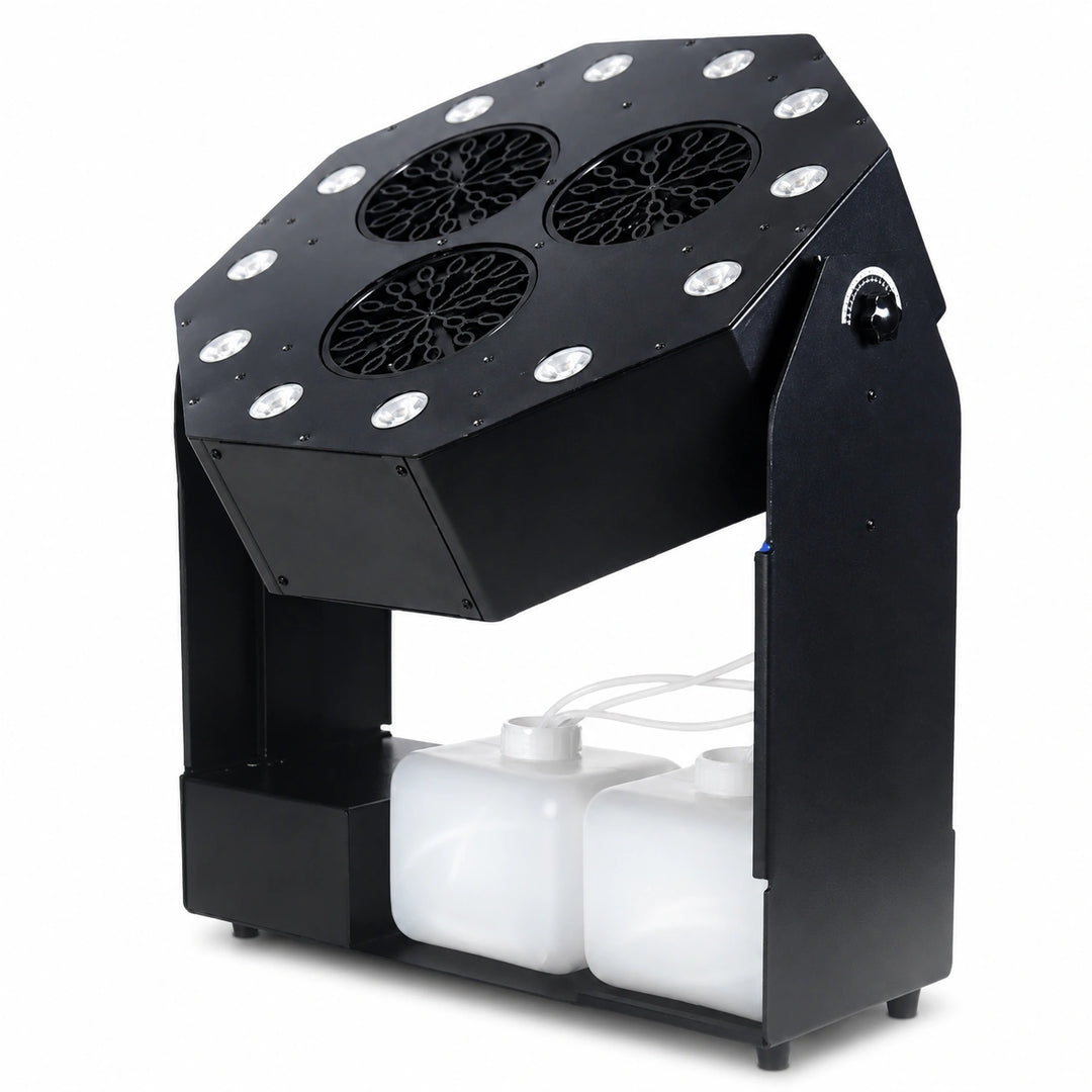 SurgeFX Ventaris triple-fan bubble machine on a clean white background