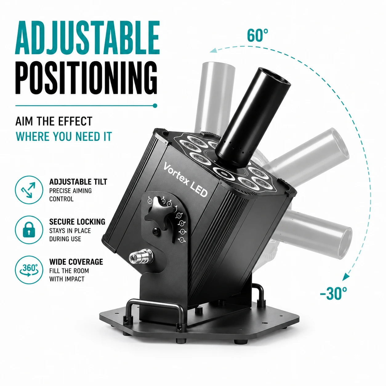 SurgeFX Vortex LED CO2 Jet adjustable positioning