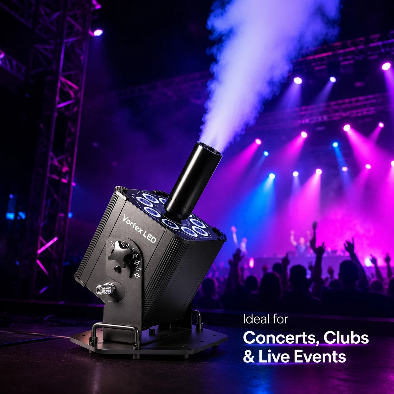 SurgeFX Vortex LED CO2 Jet live event application