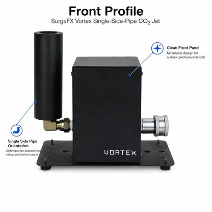 SurgeFX Vortex Single Side Pipe CO2 Jet front profile