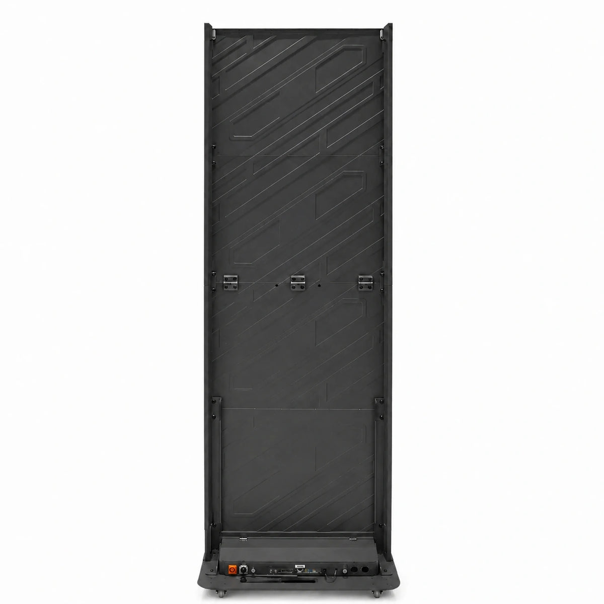The Canvas LED video poster board rear panel and connectivity view on a clean white background
